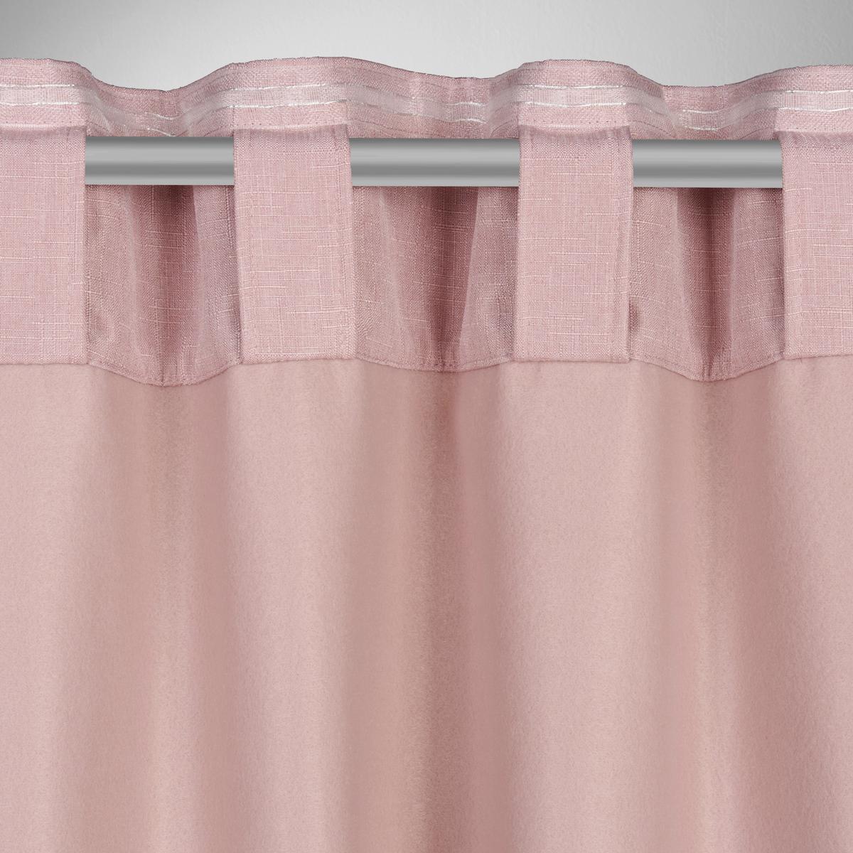 Thermo Függöny Anton 135/255 - rózsaszín, textil (135/255cm) - Mömax