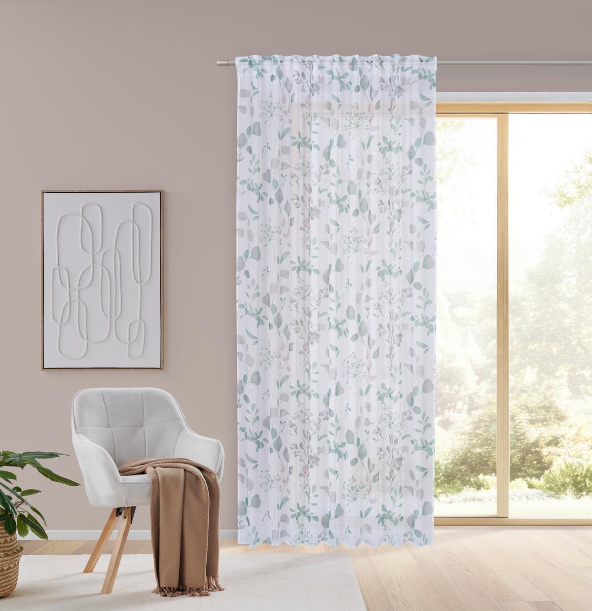 Draperie confecționată Olivia - verde, textil (140/245cm) - Mömax