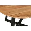 SOFFBORD SAFAGA - svart/naturfärgad, Natur, metall/trä (70/70/45cm) - Zandiara