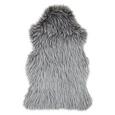 Schaffell Marina Grau/Weiß - Weiß/Grau, Textil (60/90cm) - Modern Living