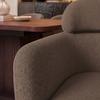STOL MED ARMSTÖD CHLOE - brun/svart, Modern, metall/textil (62/79/59,5cm) - Bessagi Home