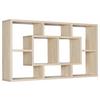 Stenski Regal Alex - barve hrasta, Konvencionalno, leseni material (85/47,5/16cm) - MID.YOU