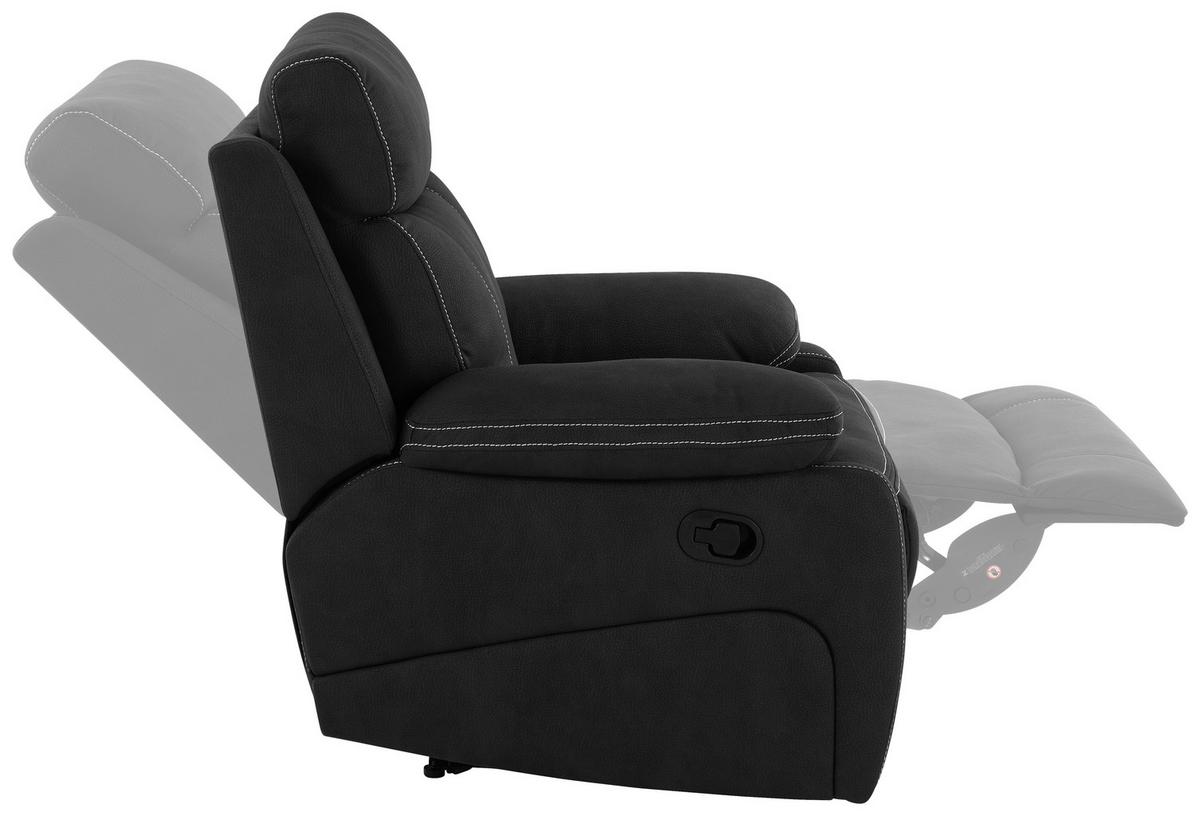 Počivalnik Ember, Črna - črna, Konvencionalno, kovina/tekstil (98,5/103/96cm) - Livetastic