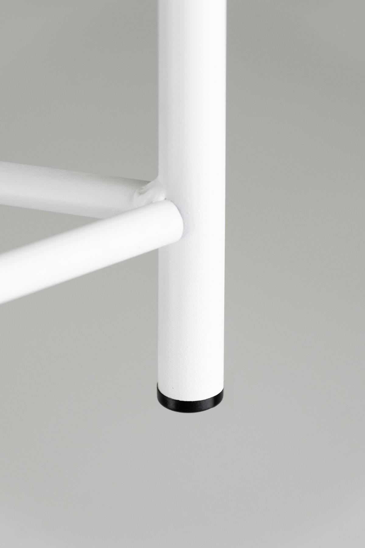 Blumenständer Weiß - Weiß, Basics, Metall (23/90/23cm)