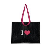 Einkaufstasche Mömax in Schwarz - Schwarz/Rosa, Kunststoff (53/40/22cm) - Mömax