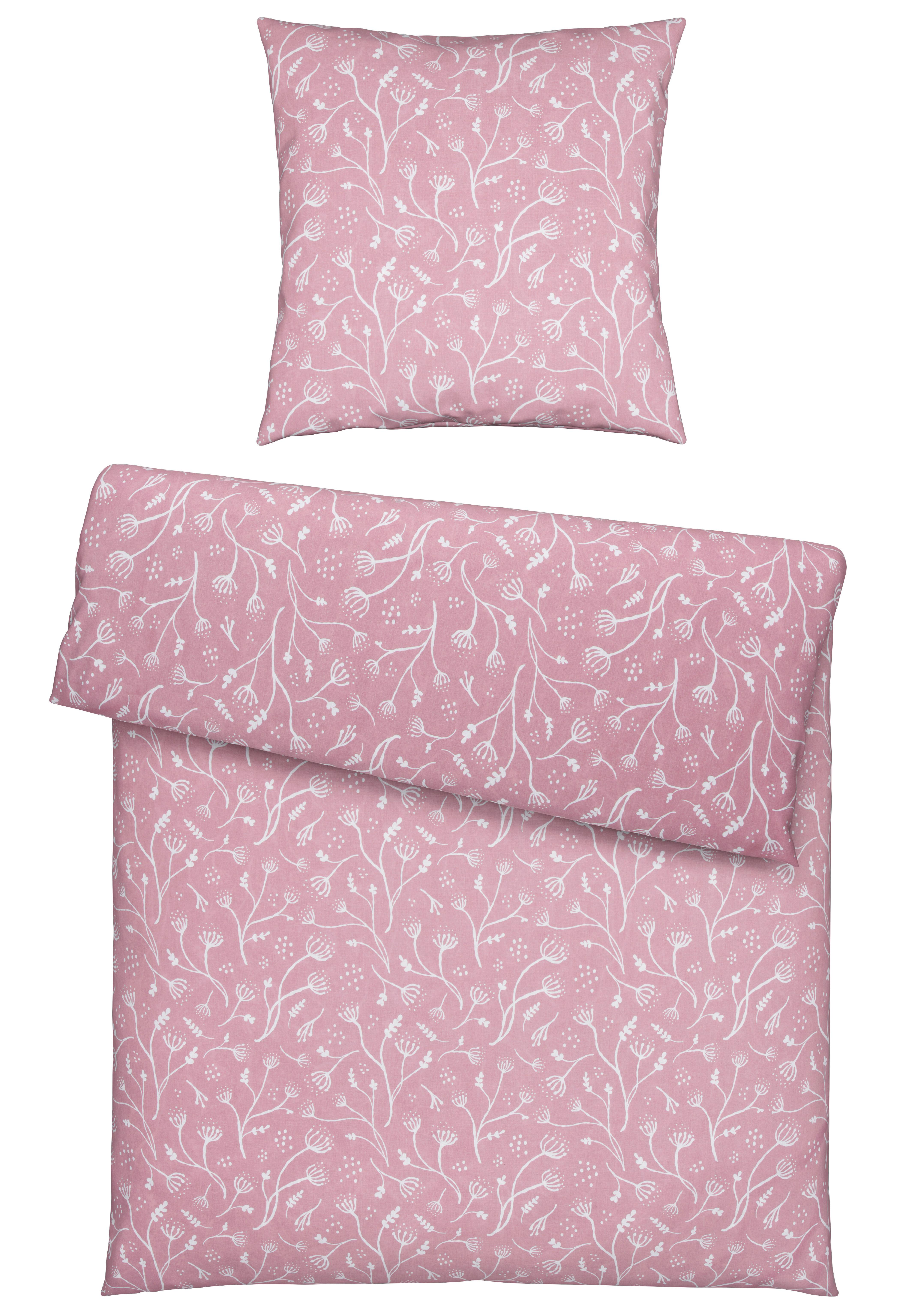 Bettwäsche Frida Mauve ca. 135x200cm - Mauve, KONVENTIONELL, Textil (135/200cm) - Modern Living