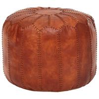 Tabure Iz Blaga Pouf - rjava, Trendi, usnje (52/40/52cm) - MID.YOU
