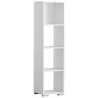 Regal Niels 360 Weiß ca. 36,3x142,7x33cm - Weiß, MODERN, Holzwerkstoff (36,3/142,7/33cm) - MID.YOU