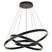 Pendelleuchte Rim Schwarz max. 115 Watt - Schwarz, Basics, Metall (80/100/80cm) - MAYTONI