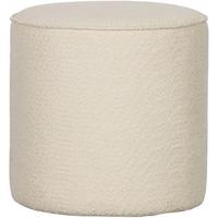 Hocker Sara Creme - Creme, Design, Textil (46/46/46cm) - Livetastic