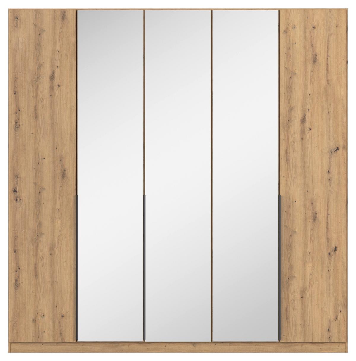 Ormar S Klasičnim Vratima Alabama - siva/srebrne boje, Moderno, drvni materijal/metal (226/229/54cm) - Modern Living