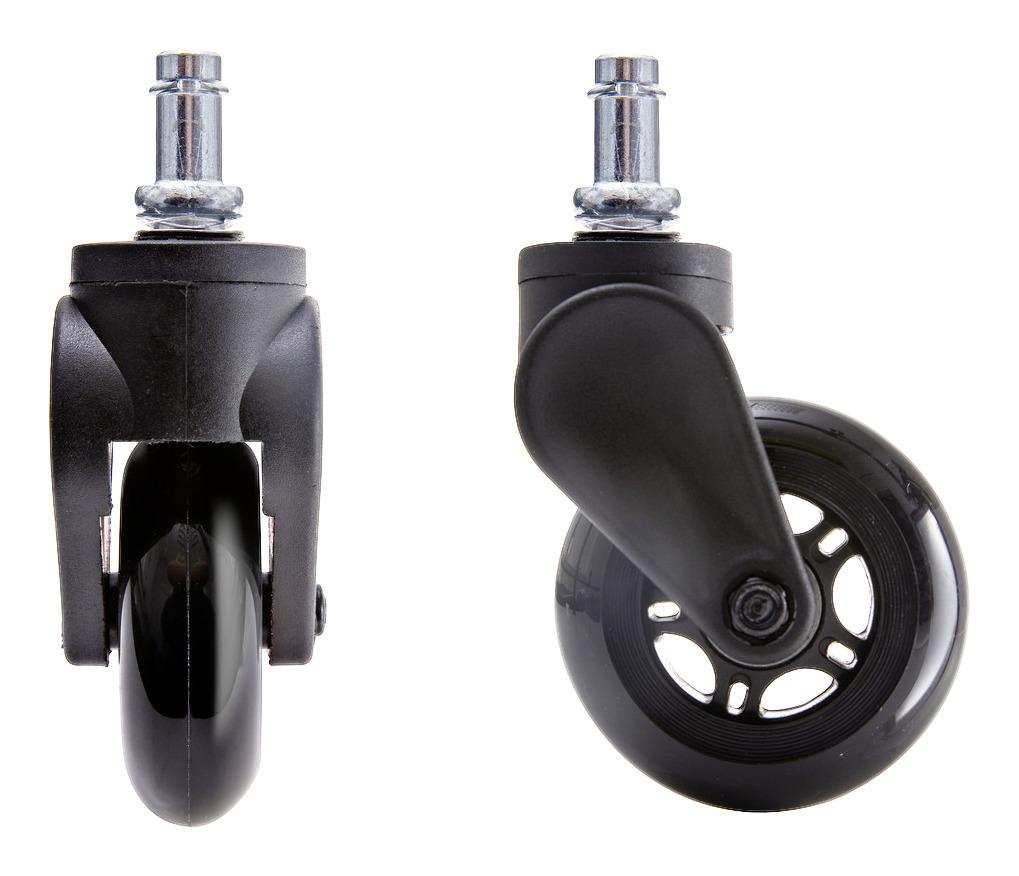 Kolesce Za Vrtljivi Stol Blade Wheel -Sb- - črna, Moderno, kovina/umetna masa (7,5cm) - Modern Living