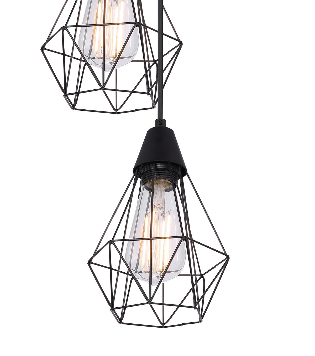 Függőlámpa Industrial - fekete, Basics, fém (29/120cm) - Globo