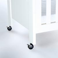 KÓŁKA DO ŁÓŻKA SZCZEBELKOWEGO 180401 - czarny, Basics, tworzywo sztuczne (5cm) - Babybay