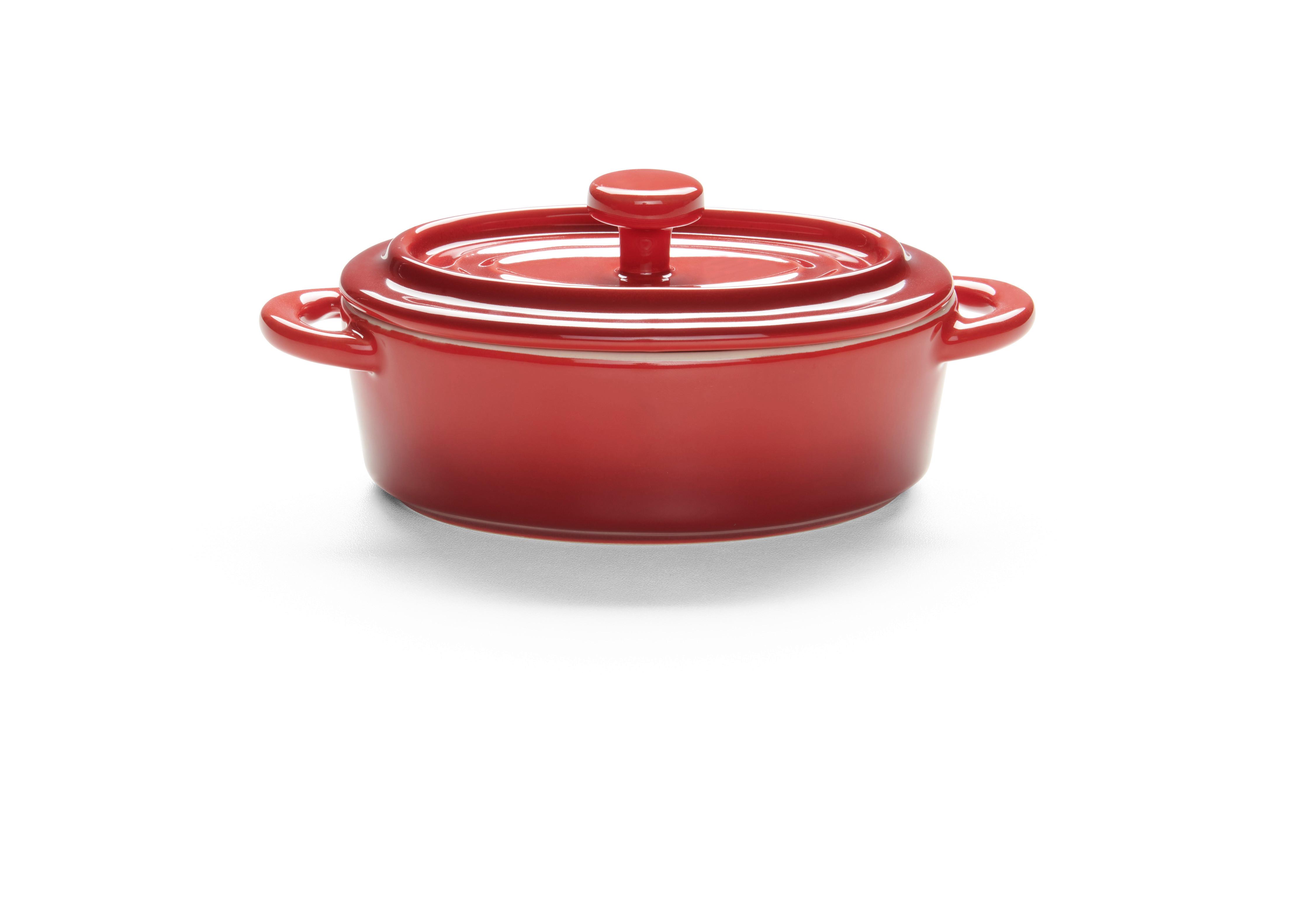 Set Posod Za Pečenje Elisa - 2 Kosa - rdeča, Konvencionalno, keramika (14,7/6,7/11,6cm) - Modern Living