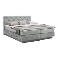 PAT BOXSPRING CORDOBA - gri deschis, Konventionell, plastic/lemn (180/200cm) - Premium Living
