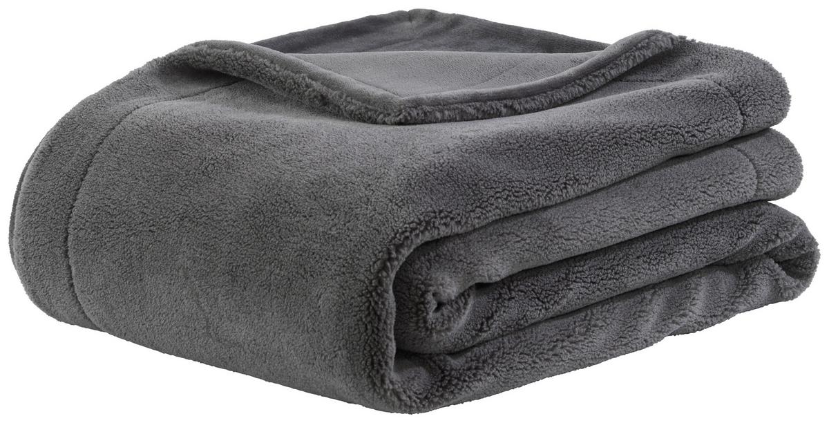 Mehka Odeja Fake Sheep - antracit, Moderno, tekstil (150/200cm) - Modern Living