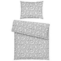 Ágyneműhuzat-garnitúra Tiffany - fehér/szürke, Konventionell, textil (140/200cm) - Modern Living