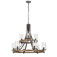 Luster Angelo - siva/boje hrasta, Natur, metal (82.9/89.8cm) - Elstead Lighting