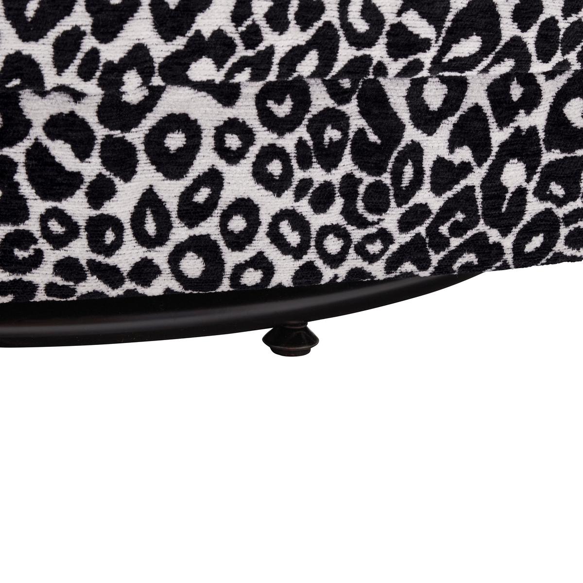 Designsessel Baca Schwarz/Weiß drehbar - Schwarz/Weiß, LIFESTYLE, Holz/Textil (66/75/72cm) - Mömax