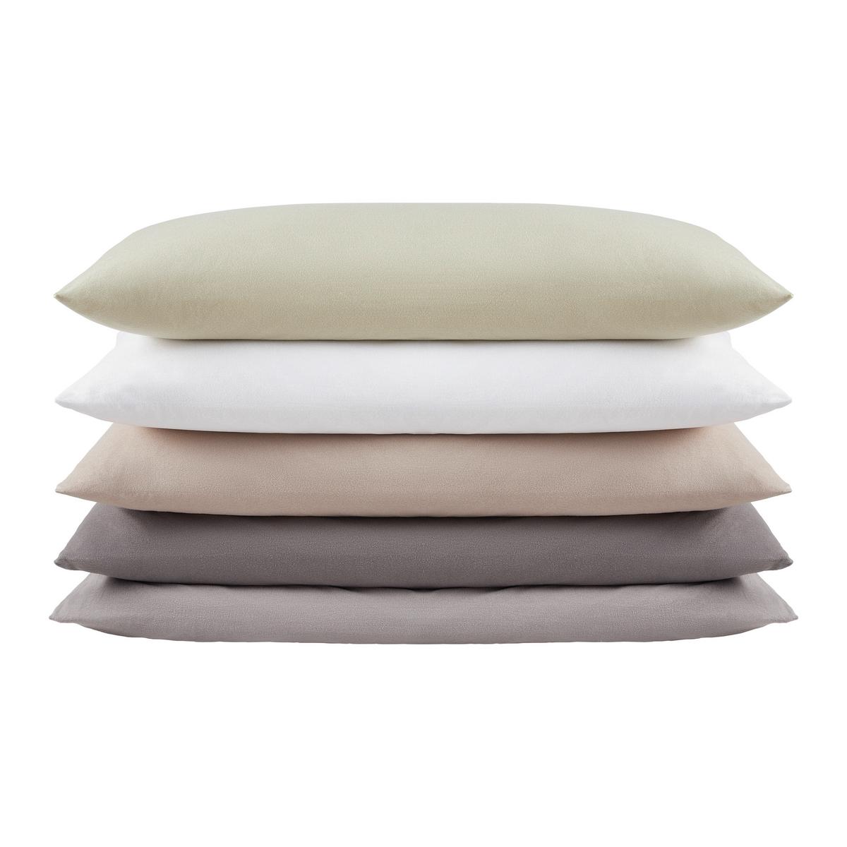 Kissenhüllen-Set Basic 2 Stk. Weiß ca. 40x80cm - Weiß, MODERN, Textil (40/80cm) - Modern Living