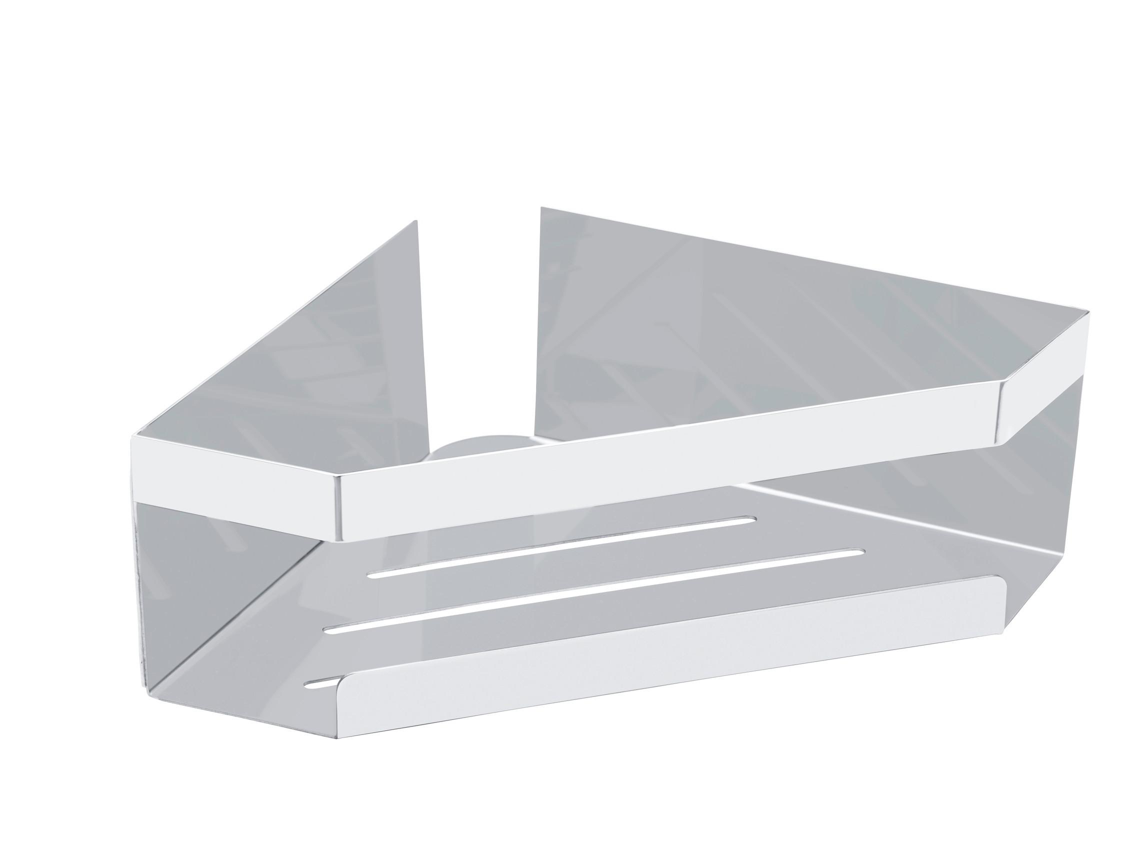 PÓŁKA PRYSZNICOWA MELETO - kolor stalowy, Konventionell, metal (28,5/8/18cm) - Schöner Wohnen