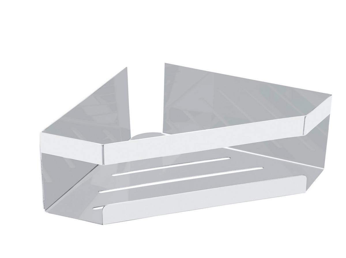 PÓŁKA PRYSZNICOWA MELETO - kolor stalowy, Konventionell, metal (28,5/8/18cm) - Schöner Wohnen