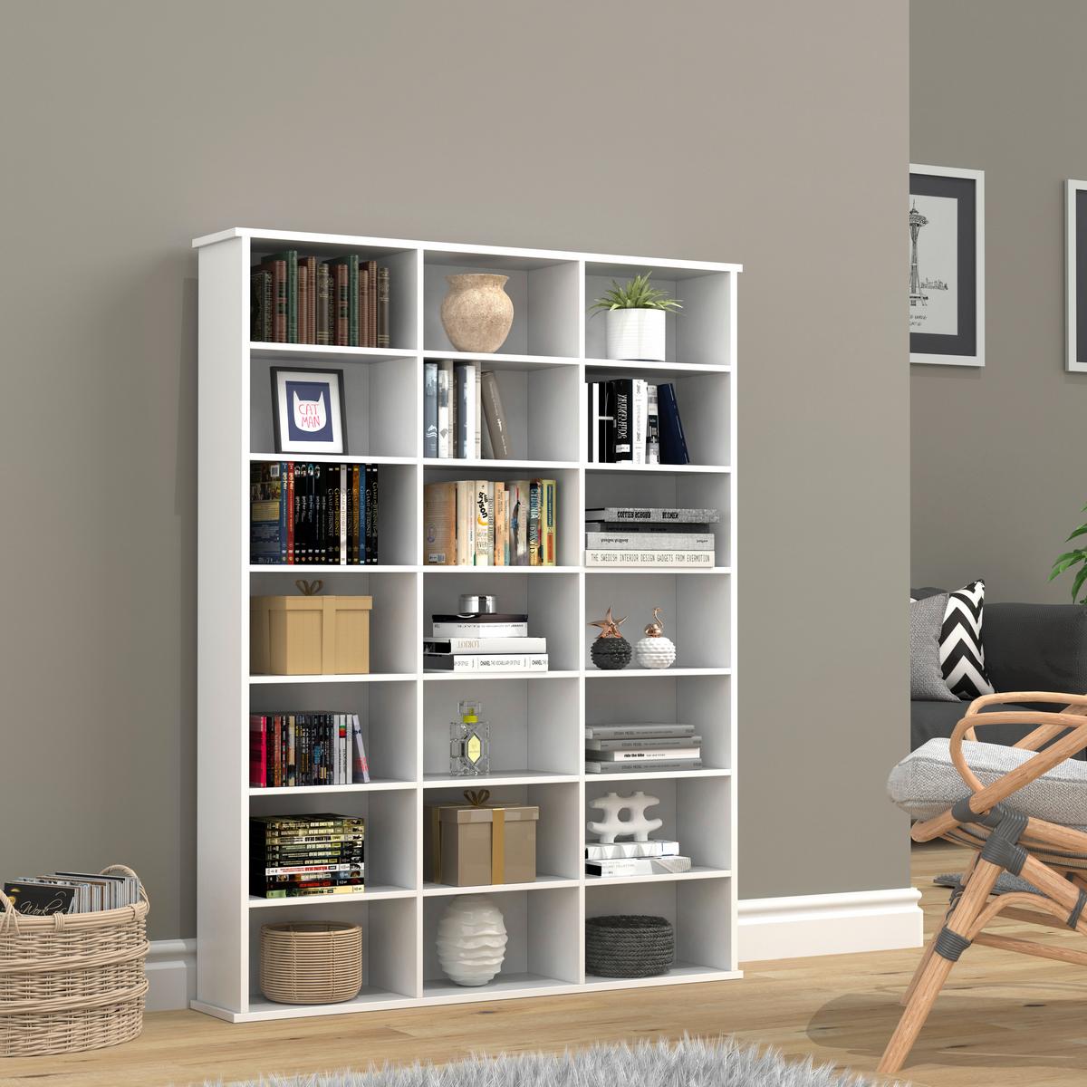 REGAL MEGOSA M - Weiss, Design, Holzwerkstoff (105/136/19cm) - MID.YOU
