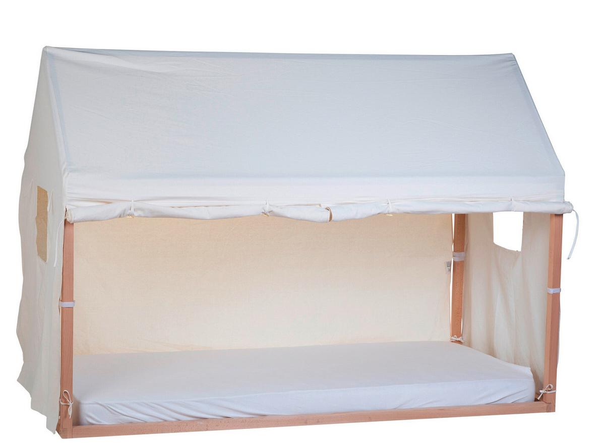 BALDACHIM HAUSRAHMEN BEZUG - biały, Basics, tkanina (90/200cm) - Childhome