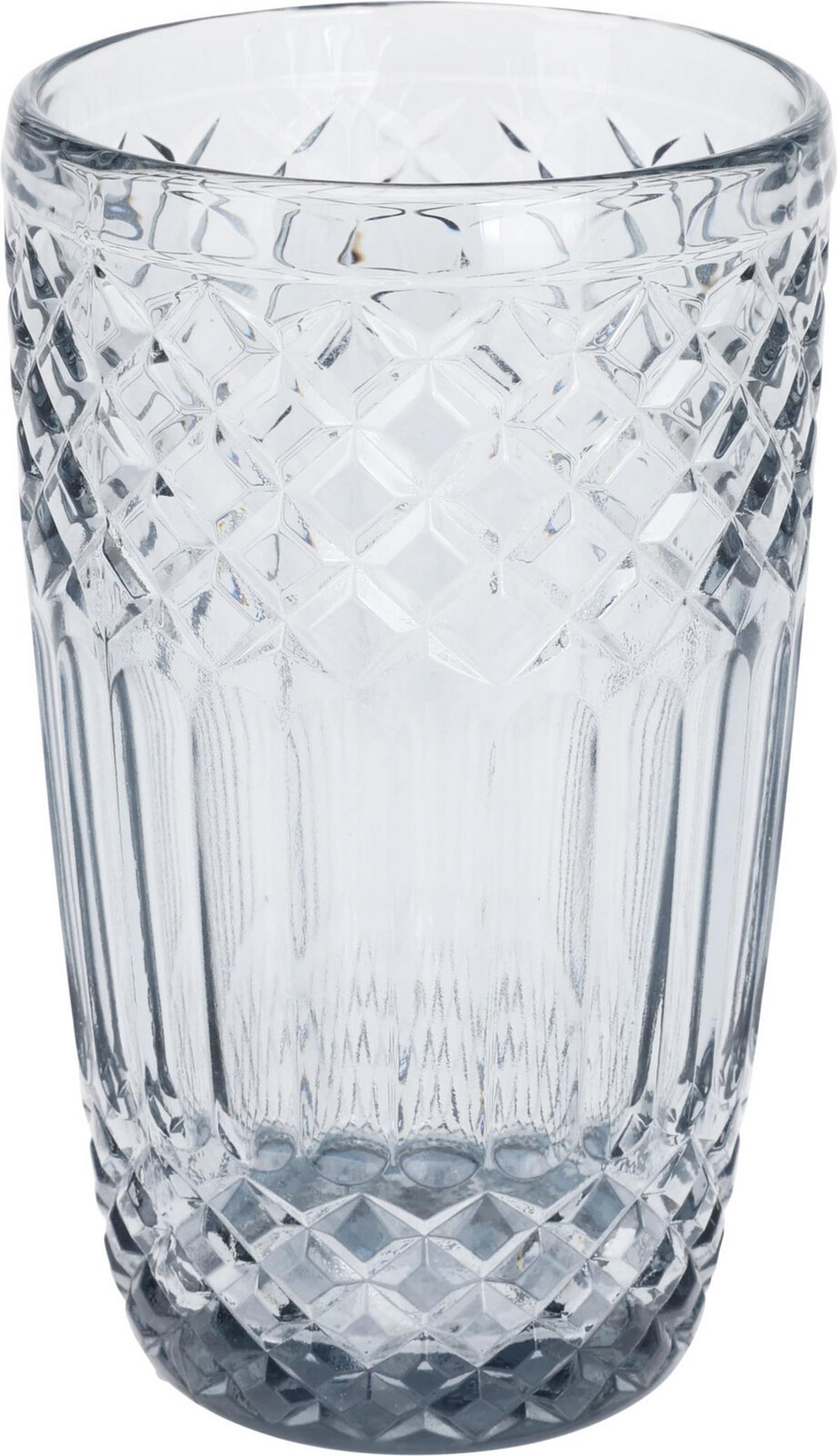 Pahar de băut Estelle cca. 380 ml - gri deschis, Basics, sticlă (7,8/13cm)