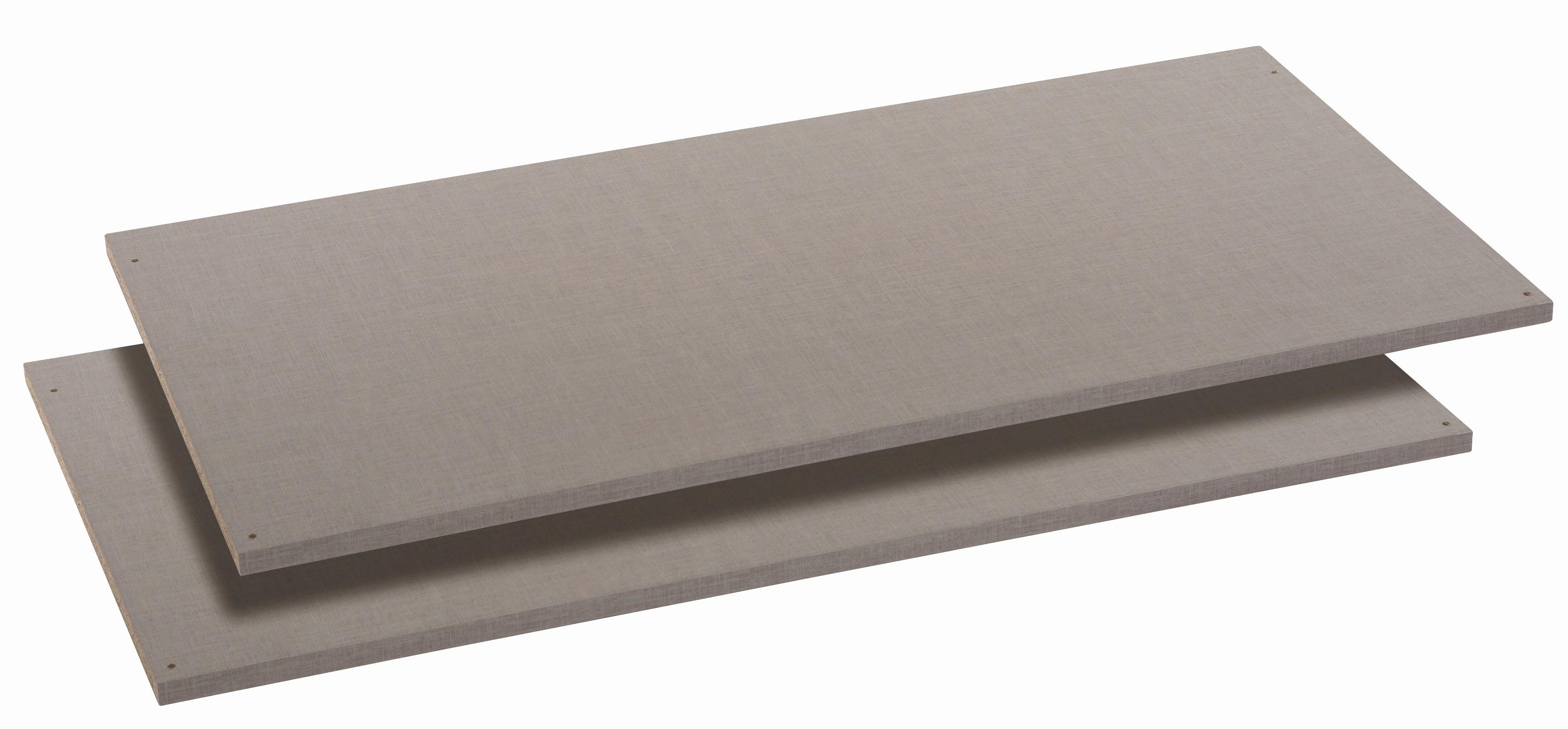 Belső Polc Szett 2db Szürke Bert - szürke, Basics, faalapú anyag (110/50cm)