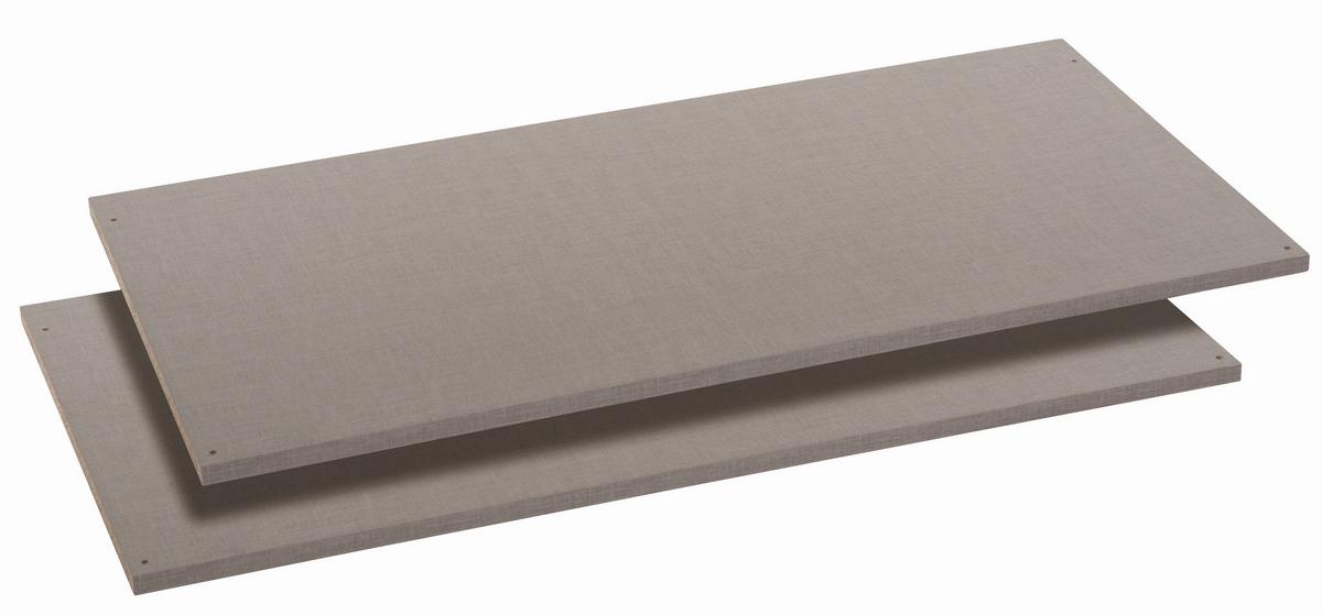 Belső Polc Szett 2db Szürke Bert - szürke, Basics, faalapú anyag (110/50cm)