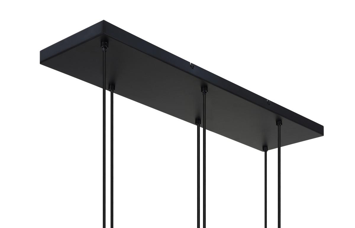 LAMPA WISZĄCA MAJA - czarny/szary, Trend, metal/szkło (77,5/24/120cm) - Novel