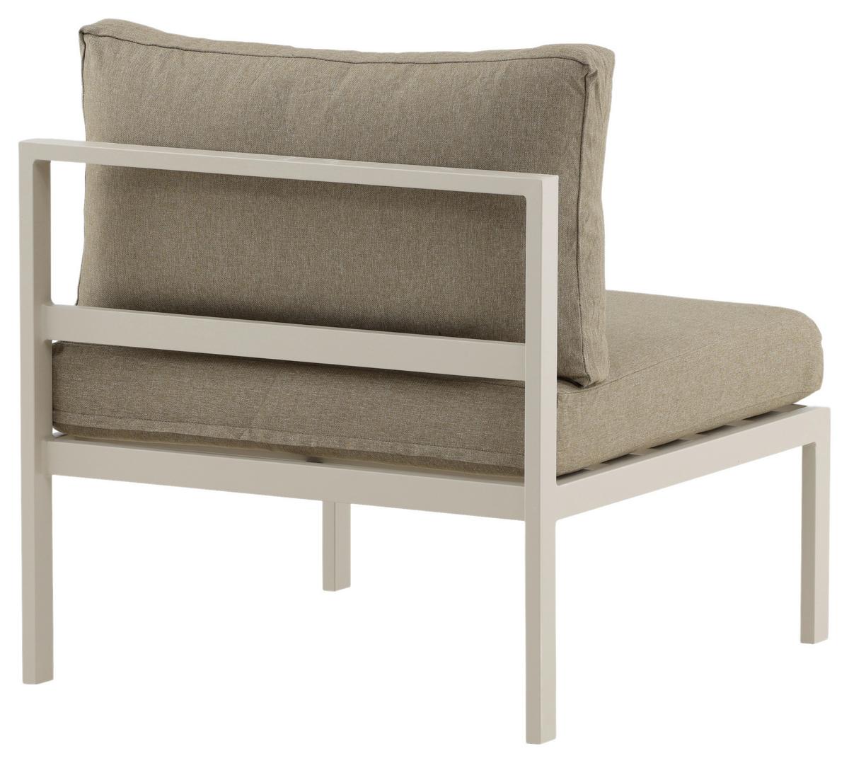 LOUNGESESSEL COPACABANA - Beige/Grau, KONVENTIONELL, Metall (70/65/74cm) - Gardenson