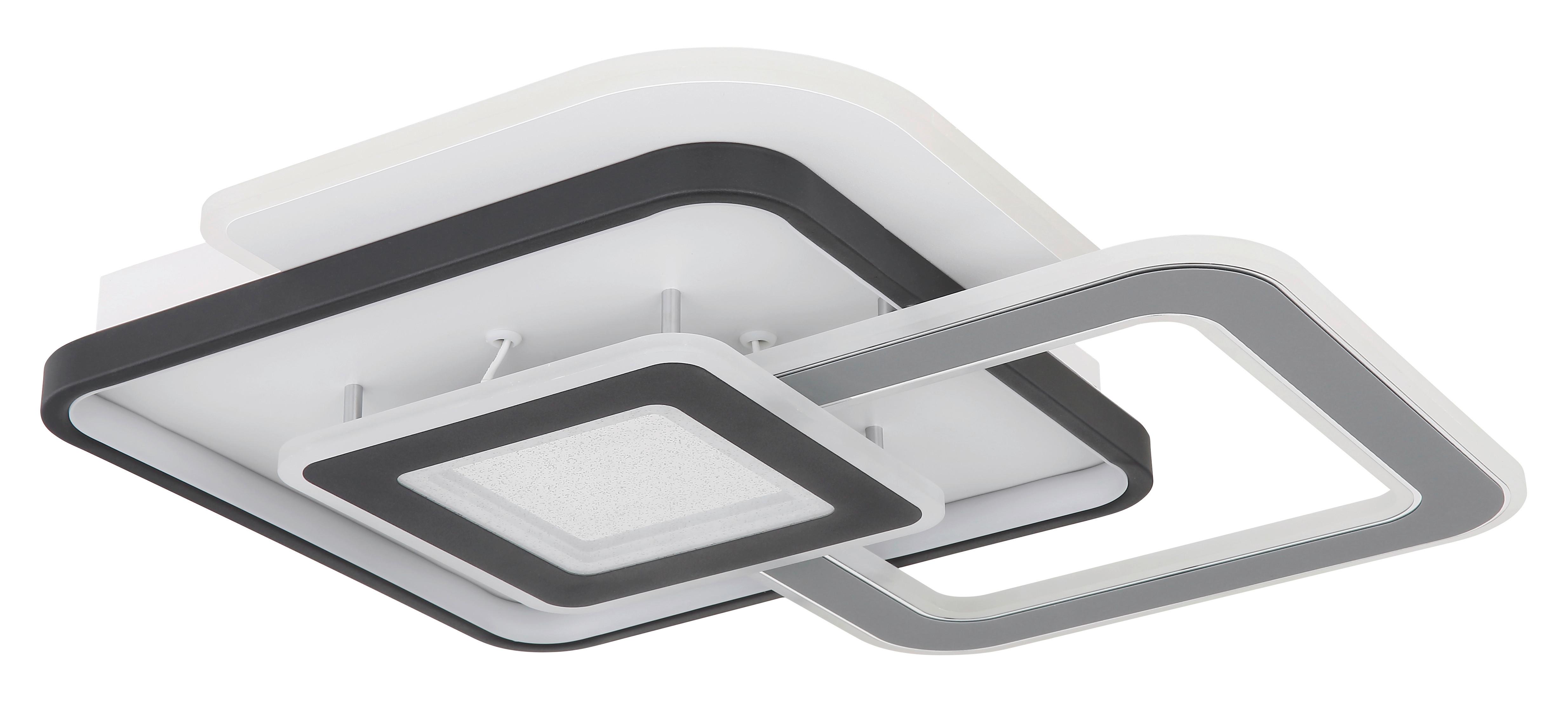 Stropna Svjetiljka Brienna - bijela/siva, Design, metal/plastika (50/48/8cm) - Globo