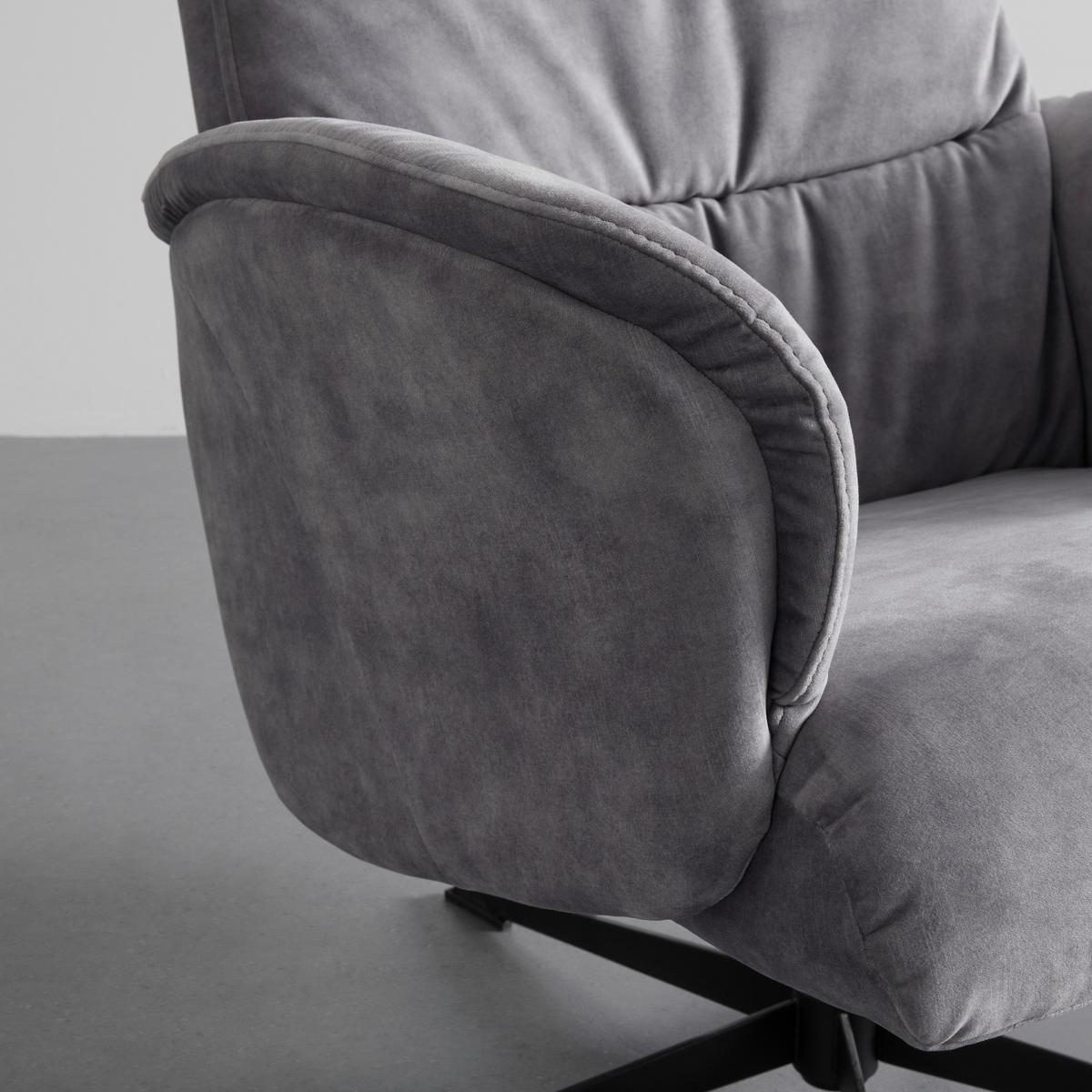 Relaxsessel York in Grau - Grau, Modern, Textil/Metall (74/106/74cm) - Mömax