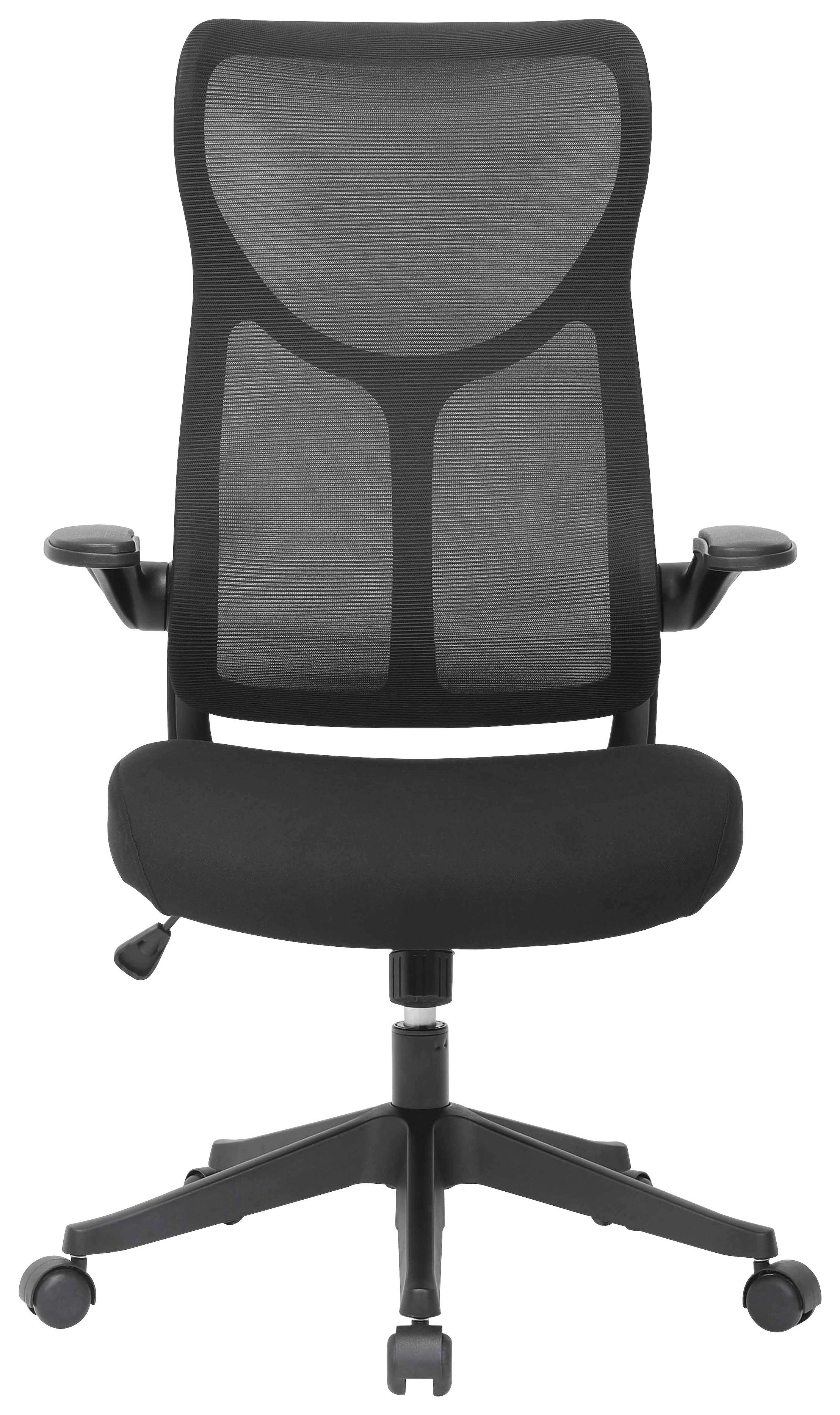 SNURRSTOL ROXY - svart, Design, metall/trä (63/106-114/68cm) - Mömax