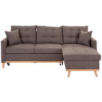 Sedežna Garnitura Kring, Siva, Z Ležiščem - siva, Basics, tekstil (212/72/150cm) - MID.YOU