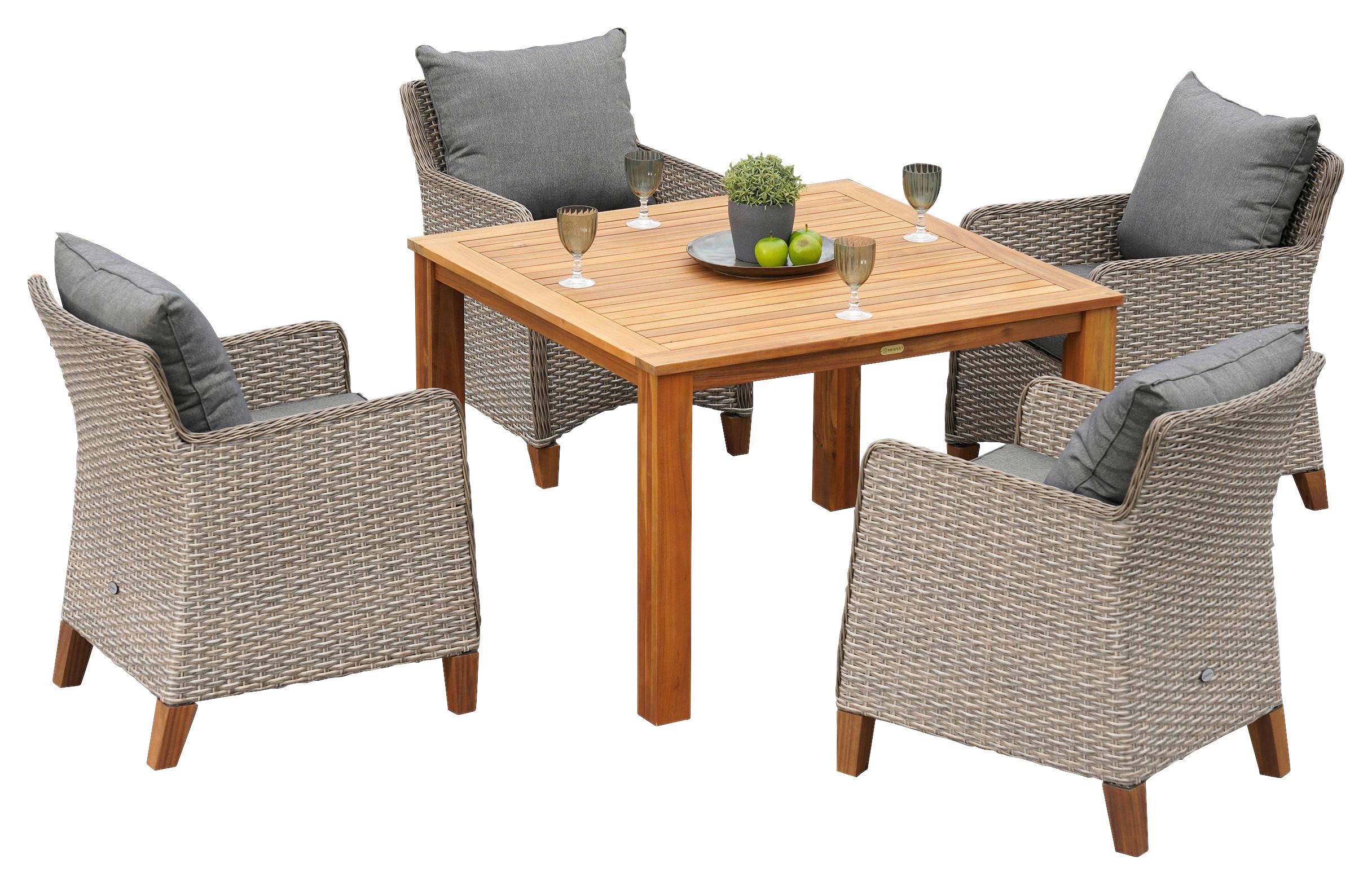 Vrtna Garnitura Avellino, Blazine - naravne barve, Moderno, kovina/umetna masa - Gardenson