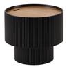 SOFFBORD JOHNNY - svart/naturfärgad, Modern, trämaterial (45/40cm) - Mömax