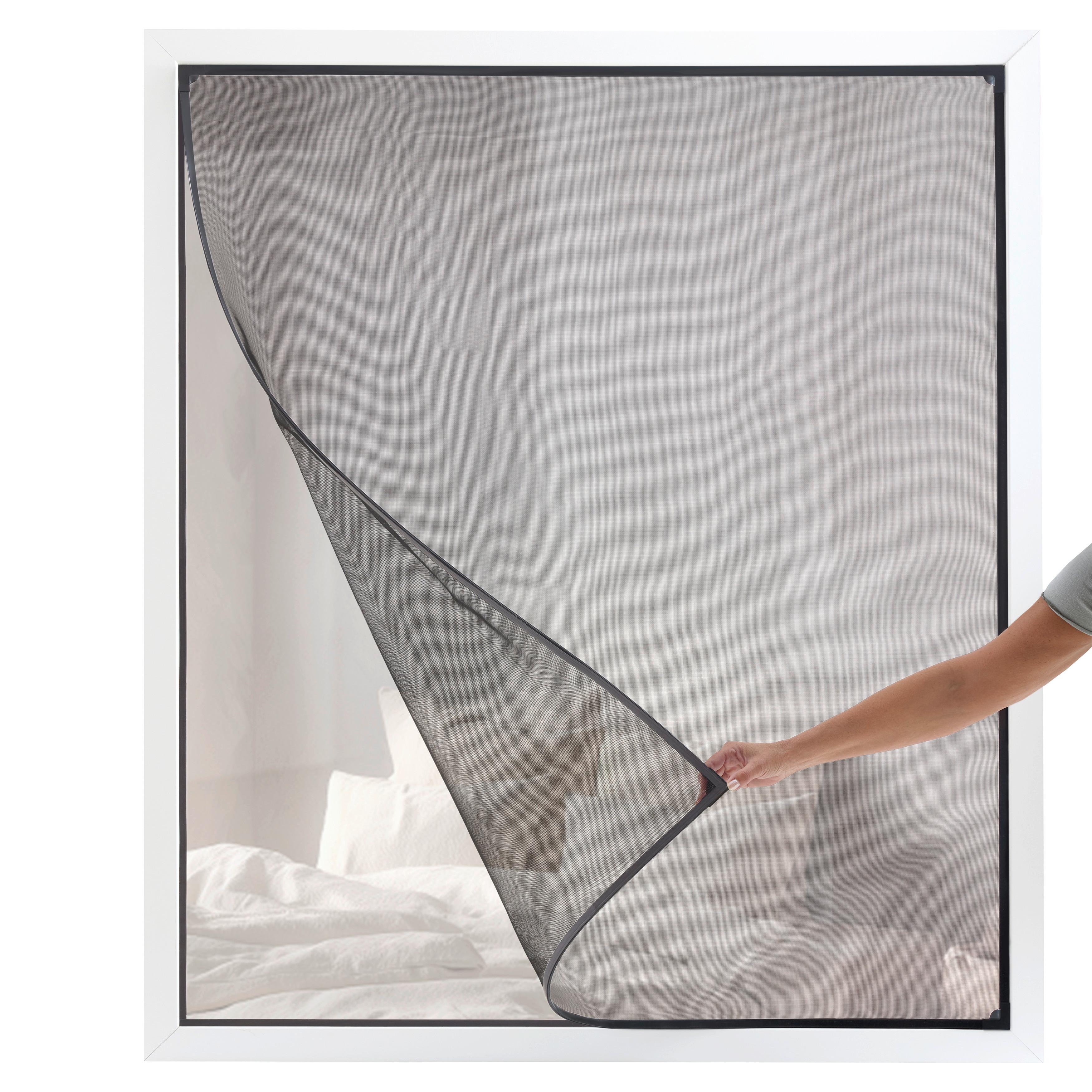 INSEKTSNÄT FÖNSTERRAM MAGNETFENSTER - antracit, textil (130/150cm) - Mömax