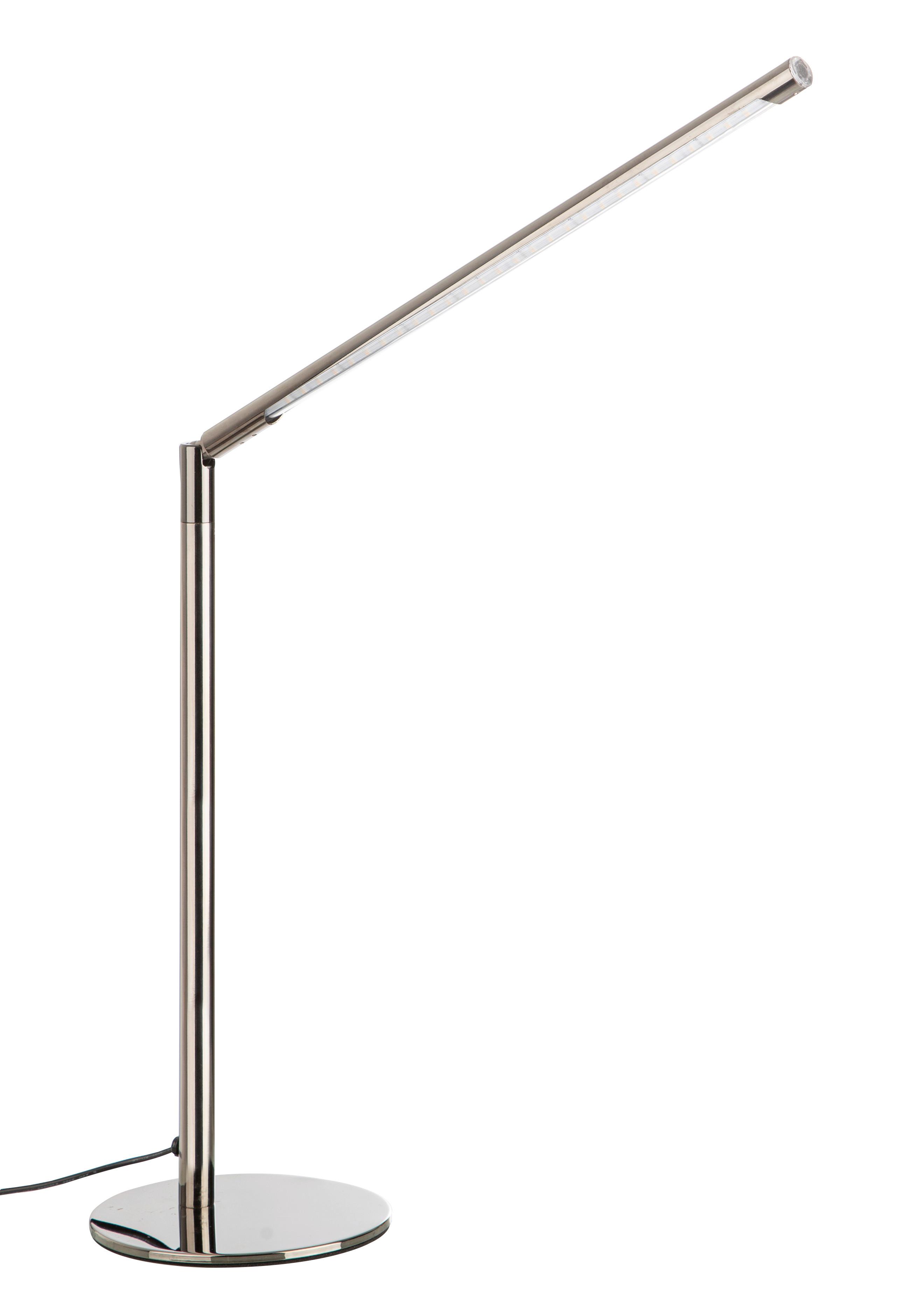 Namizna Led-svetilka Carlo, S Sijalko - srebrne barve, Basics, kovina (3/3/40cm) - Globo