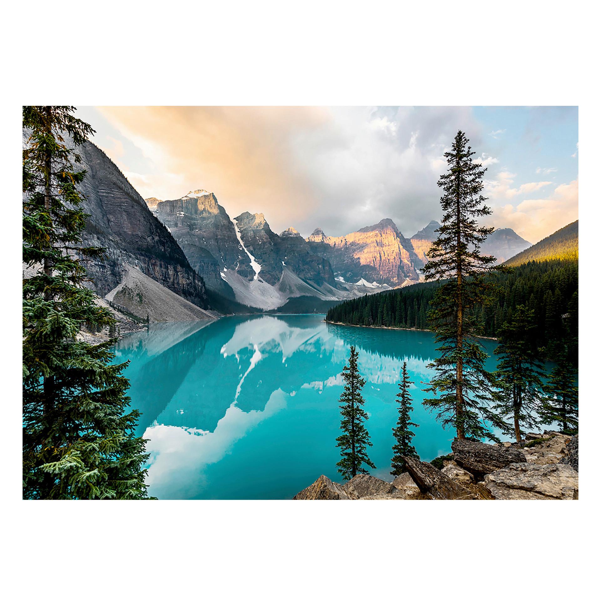 Glasbild Multicolor ca. 120x80cm - Multicolor, Basics, Glas/Papier (120/80cm)