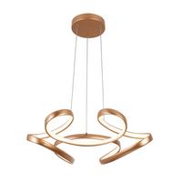 Lampă suspendată cu LED Josem 2 - cappuccino, Modern, plastic/metal (60/120cm) - Premium Living