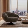 RELAXFÅTÖLJ LEO - vit/svart, Modern, metall/textil (96/78/93cm) - Bessagi Home