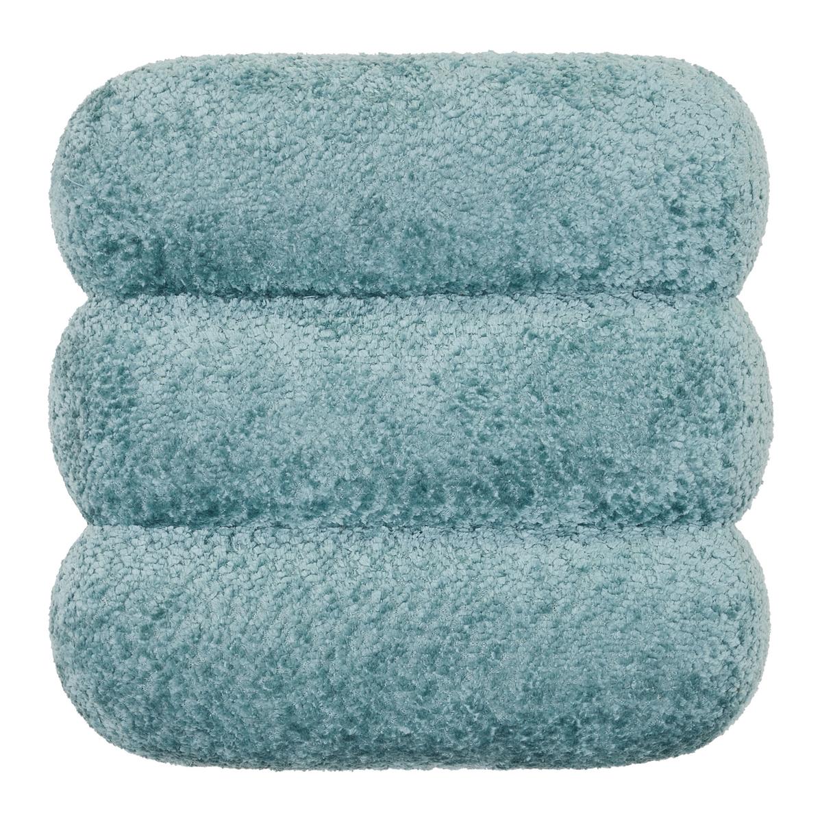 Hocker Nala Blau - Blau, MODERN, Holzwerkstoff/Textil (44/43/42cm) - Premium Living