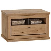 Bancă pentru hol Harvey - culoare lemn stejar/antracit, Lifestyle, material pe bază de lemn (85,2/50,5/38,5cm) - Zandiara