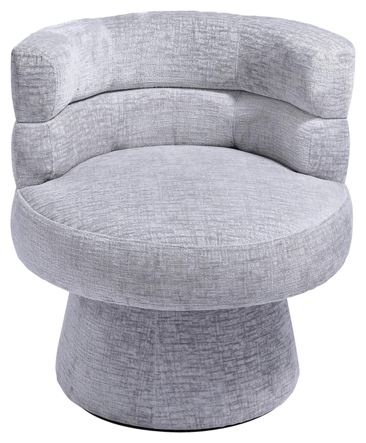 Stuhl Julina Grau Chenille Gepolstert - Grau, MODERN, Holz/Textil (71/74/72cm) - Bessagi Home