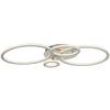LED-TAKLAMPA KLAUSE - silver/nickelfärgad, Modern, metall/plast (95/52/7,7cm) - Mömax