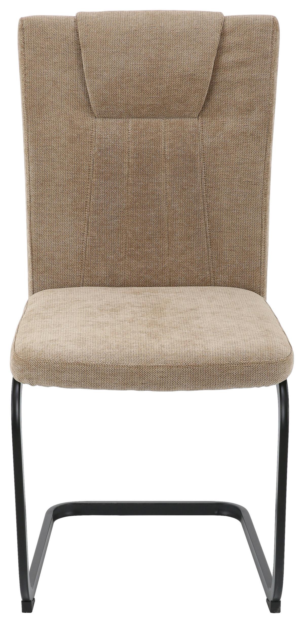 Stolica Daisy - smeđa/crna, Moderno, metal/tekstil (47/97/60cm) - Mömax